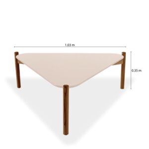 mesa de centro arya triangular