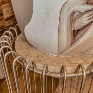 set de maceta con soporte