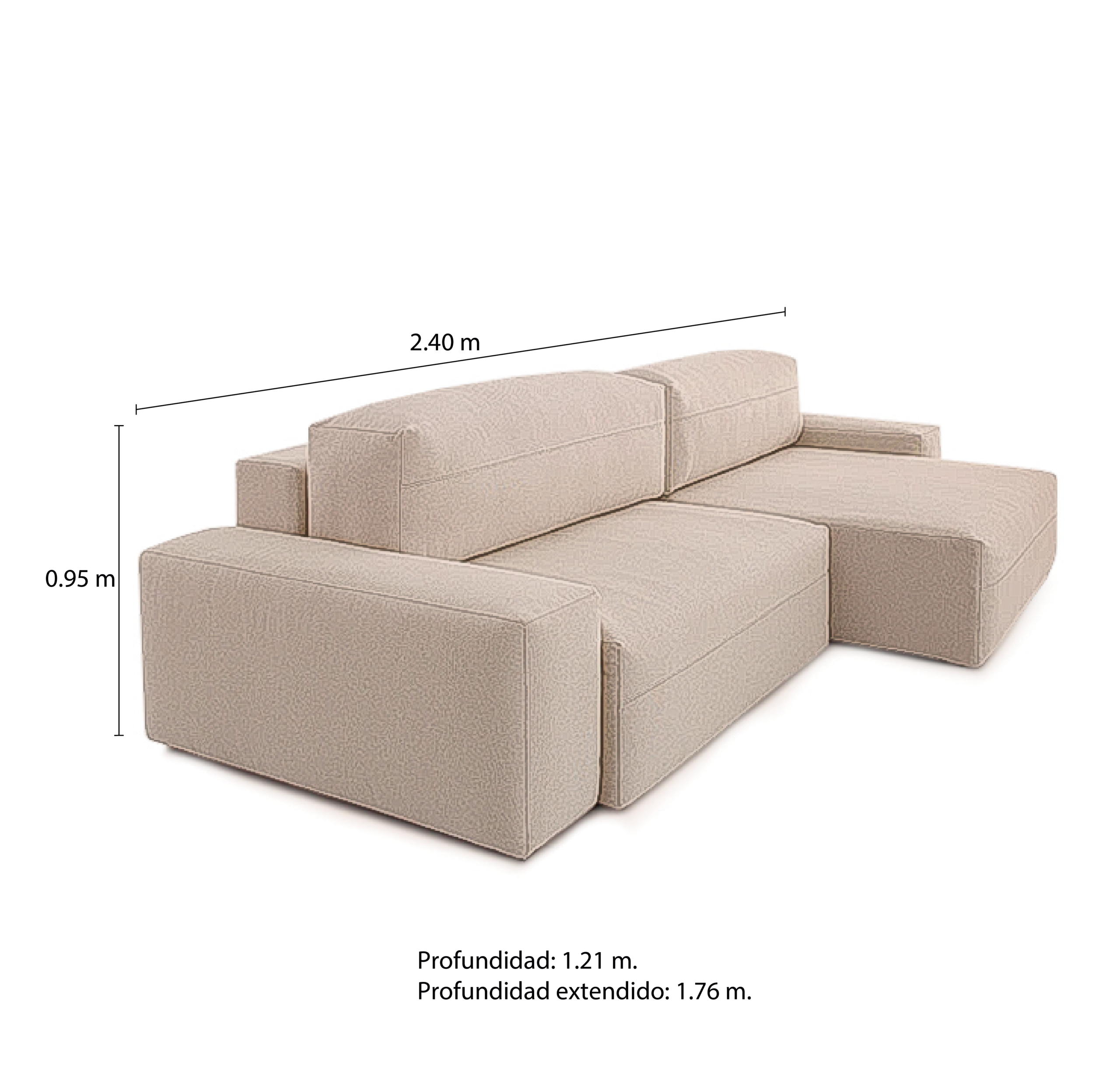 Sossego 686 (2)-165 sofa sossego extensible