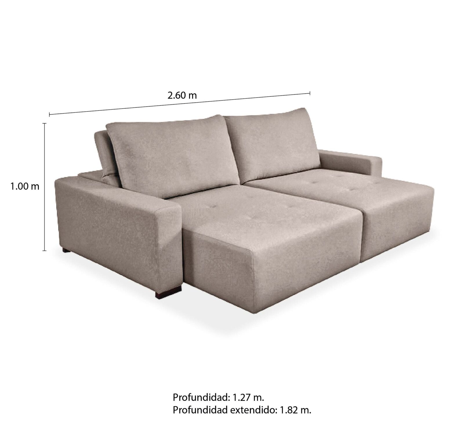 Zelo 4061 (2)-225 sofa zelo extensible