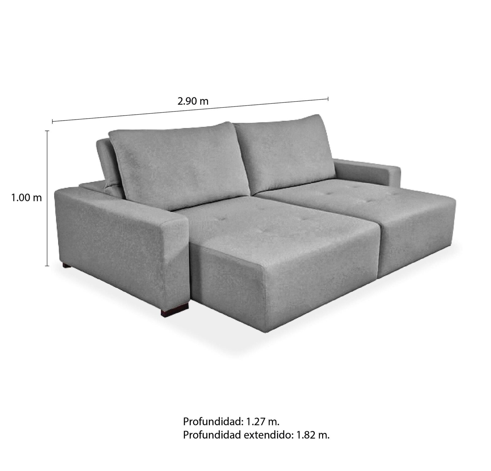 Zelo 688 (2)-215 sofa zelo extensible