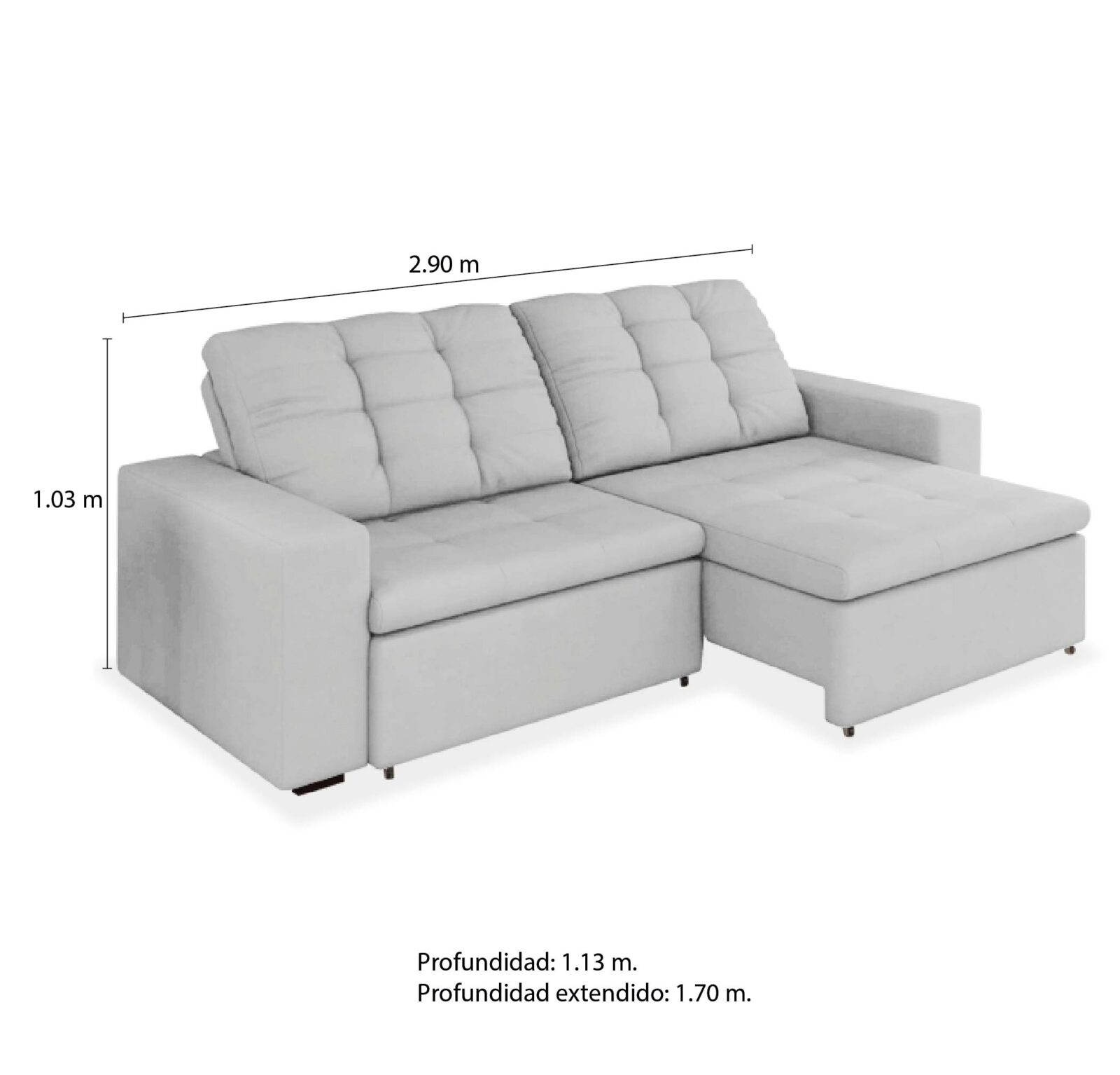 Max 701 (2)-243 sofa max extensible