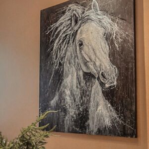 cuadro white horse