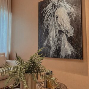 cuadro white horse